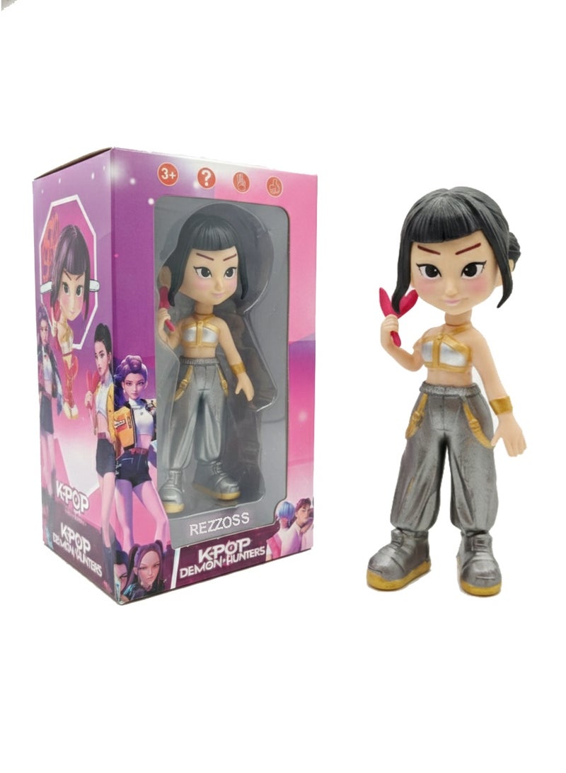 REZZOSS K-Pop Demon Hunters Collectible Figure 15cm – Stylish Anime Action Doll (Rumi/Mira/Zoey) | Streetwear Fashion Girl Group Toy | Non-Toxic Vinyl Statue for Kids & Fans | Birthday Eid Ramadan Gift - Image 1